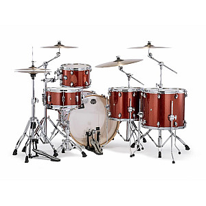 Mapex Mars Birch MA628SF OR 6 Piece Crossover Drum Set, Blood Orange Sparkle